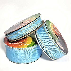 FITA PESPONTADA SINIMBU JEANS CLARO COR-03 - 10 METROS