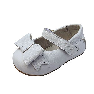 Sapatilha Baby Gambo Laço Branca
