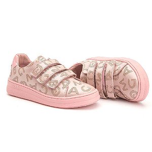 Tênis Infantil Menina Gambo Creme Glitter