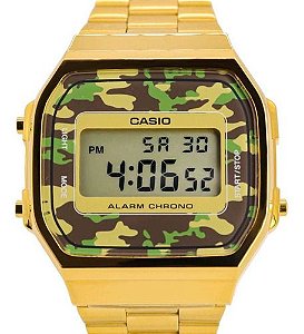 Relógio Casio Retrô A1168WEGC-3DF Camuflado
