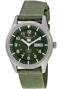 Relógio Seiko Militar Masculino Automático  SNZG09K1