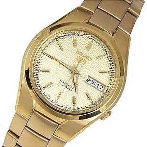 Seiko Clássico Automático Calendário Plaque Ouro SNK610K1