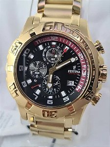 Relógio Masculino Festina Chrono Bike Dourado F16287/1