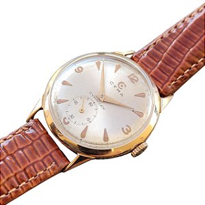 Relógio Masculino Cyma Swiss Made 18kt Ouro Maciço