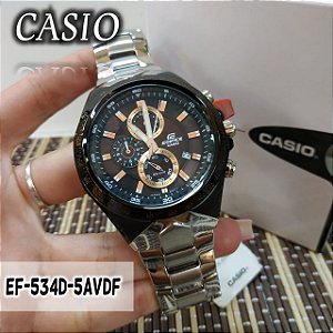 Relógio Casio Edifice Ef-534d-5avdf Cronógrafo Masculino