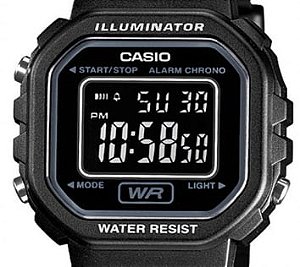 Relógio Casio Mini Digital LA-20WH-1BDF Feminino