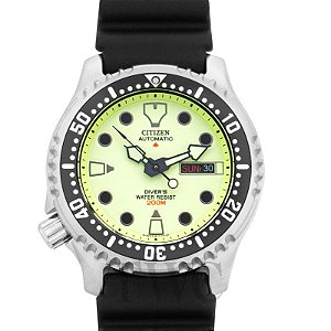 Relógio Citizen Ny0040-09w Natulite Dial Automático Diver