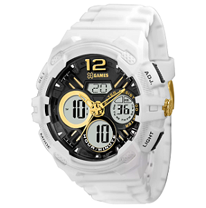 Relógio Masculino X-Games XMPPA183 Anadigi Esportivo Branco