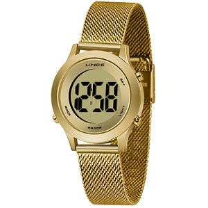 Relógio Feminino Digital Lince SDPH109L CXKX Dourado