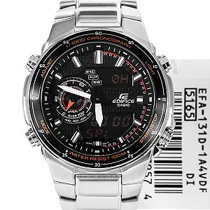 Relógio Casio Edifice Masculino Anadigi Efa-131d-1a4vdf