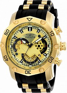 Relógio Invicta Pro Diver Plaque Ouro 80071 - Altarelojoria