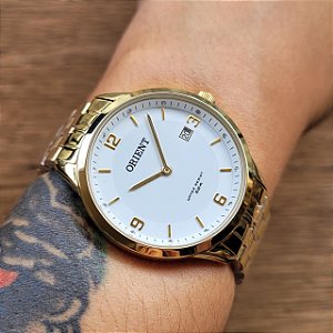 Relógio Orient Feminino Fgss1169 B2kx Dourado Analogico