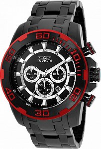 Relógio Invicta Pro Diver Em Aço Preto Ref 22323
