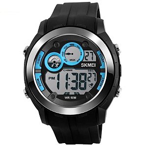 Relógio Masculino Skmei Digital 1234 - Preto E Azul