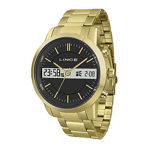 Relogio Lince Mag4489l P1kx Dourado Ana/digi