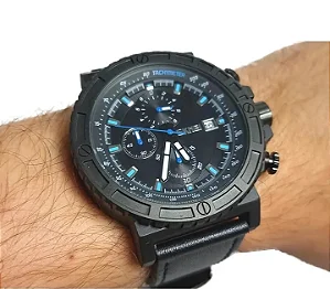 Relógio Masculino Skmei Analógico 1350 - Preto E Azul