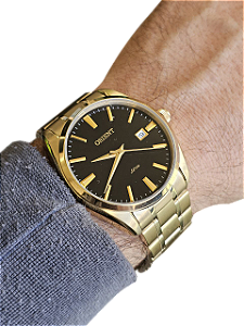 Relógio Orient Masculino Dourado Mgss1140-p1kx
