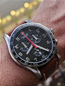 Relógio Masculino Victor Inox Swiss Made Safira Rattrapante