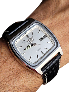 ✨ Seiko 5 Vintage 7009-2040 Automático Japonês 1985 Caixa TV Raro e Original ✨