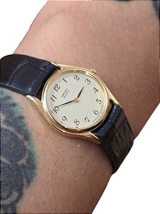 💎 Relógio Feminino Seiko Mini Vintage 👑 Anos 90 ✨ Dourado 490905