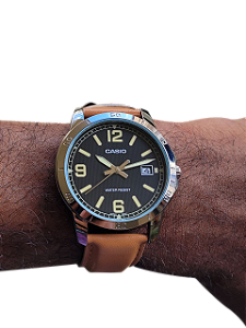 Relógio Masculino Casio Analógico Mtp-v004l-1b2udf Preto