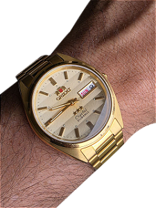 RELÓGIO ORIENT 3 ESTRELAS AUTOMÁTICO MOSTRADOR DEGRADE COMEÇO DOS ANOS 2000