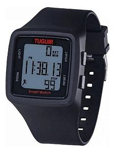 Relógio, Digital, Tuguir, Tg1606, Masculino Preto Preto Cinza