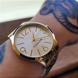 Relógio Feminino Tuguir Tg148 Dourado Dourado Dourado