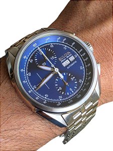 ✨ Relógio Bulova 63C121 – Automático, Cronógrafo Suíço e Estilo Impecável no Pulso!