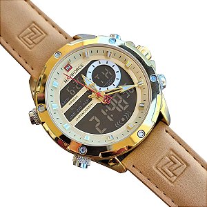 ⌚⚡ Relógio Masculino Naviforce 9208 – Ana-Digi Poderoso!