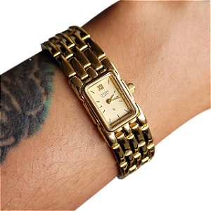 💛 Relógio Citizen Original Japão – Beleza Mini, Estilo Máximo! 👑