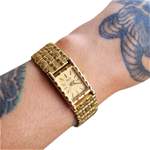 🌟 Relógio Seiko Lady Gold – Sofisticação Atemporal! 💫