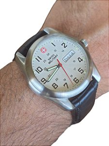 🔥⌚ Relógio Masculino Swiss Military 59103 ✨ Calendário Duplo!