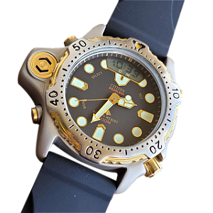 🔥 Citizen Aqualand JP2000 Analógico + Digital Colecionador🌊