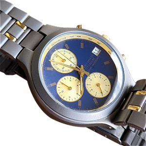 💥 Technos Titanium – Cronógrafo Japonês, Raro & Elegante! ⌚