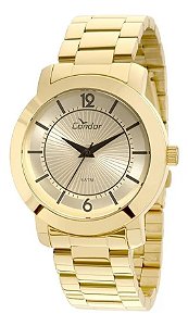 Relógio Condor Kit Colar Brincos Coal2035eyu Dourado