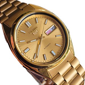 Relógio Automático Seiko 5 SNXS80K Calendário Duplo