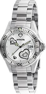 Relógio Feminino Invicta Angel Coração 12286 Calendário