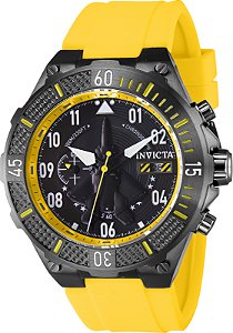 Relógio Masculino Invicta Aviator 39899 Amarelo