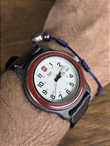 🪖 Relógio Swiss Army Field Watch Suíço Escala Militar 24h