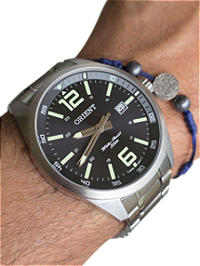 Relógio Masculino Orient Mbss1 275 Calendário Quartz Prateado