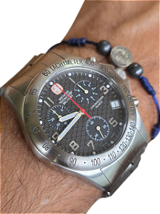Wenger Swiss Cronógrafo Anos 90 | ETA G10.211 | 40mm | Colecionável Original