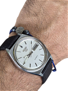 Relógio Seiko 5 Automático Vintage Calibre 7009 Ref. 7009-4159 Revisado 36mm