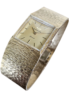 Relógio Wittnauer Geneve Vintage Suíço Anos 70 Cuff Integrado Clássico