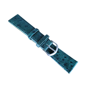 Pulseira De Relógio Chainon Couro De Avestruz Genuíno 20 Mm