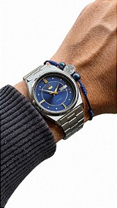 Relógio Seiko 5 Automatic Azul Vintage Anos 80 Calibre 7009