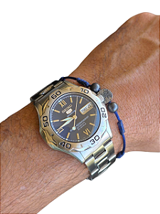 Relógio Automático Seiko 5 Sports Anos 90 Calibre 7s36 Azul