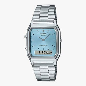 Relógio Feminino Casio Dual Time AQ-230A-2A1MQYDF
