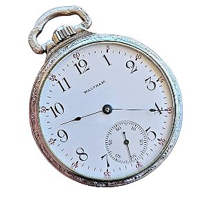 Relógio De Bolso Waltham Railroad 1905 Maria Fumaça 15 Rubis