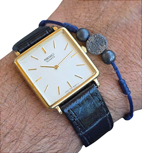 Relógio Seiko Social Vintage Quartzo Unissex Anos 80 995457